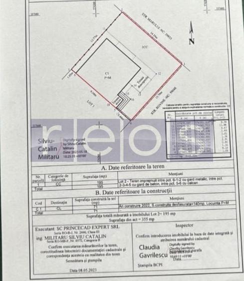 Duplex cu 4 camere cu Canalizare în Central
