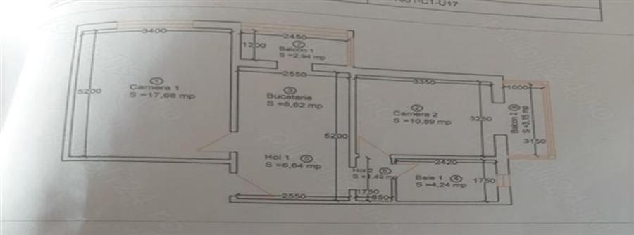 Apartament cu 2 camere decomandat în Lipovei