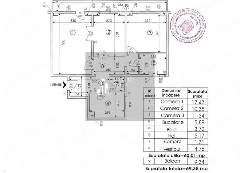 Apartament 3 camere decomandat Prel. Ghencea/ METROU RAUL DOAMNEI - 13