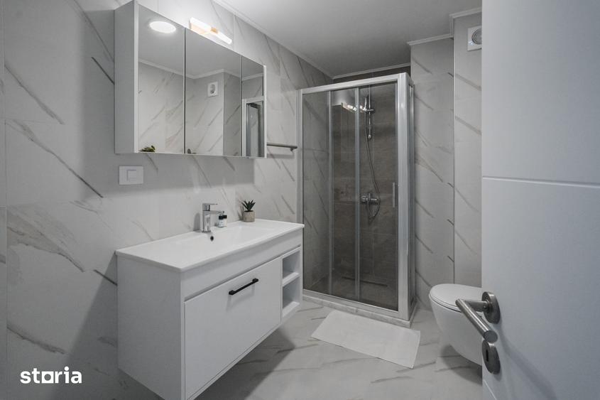 STUDIO CU DORMITOR SEPARAT - MOBILAT UTILAT LUX- SOLID SEA VIEW PERLA - 6