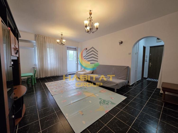 Apartament cu 3 camere semidecomandat, mobilat în Aviației