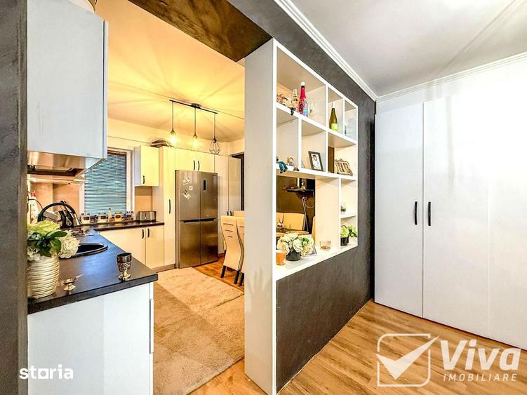 Apartament cu 3 camere semidecomandat, mobilat în Podu Roș