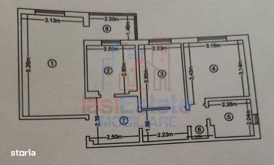 Apartament cu 3 camere semidecomandat în Tudor Vladimirescu
