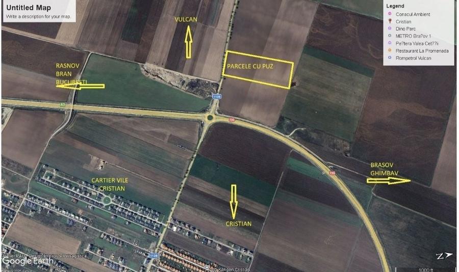 Teren Construcții intravilan de 445 mp, în Cristian
