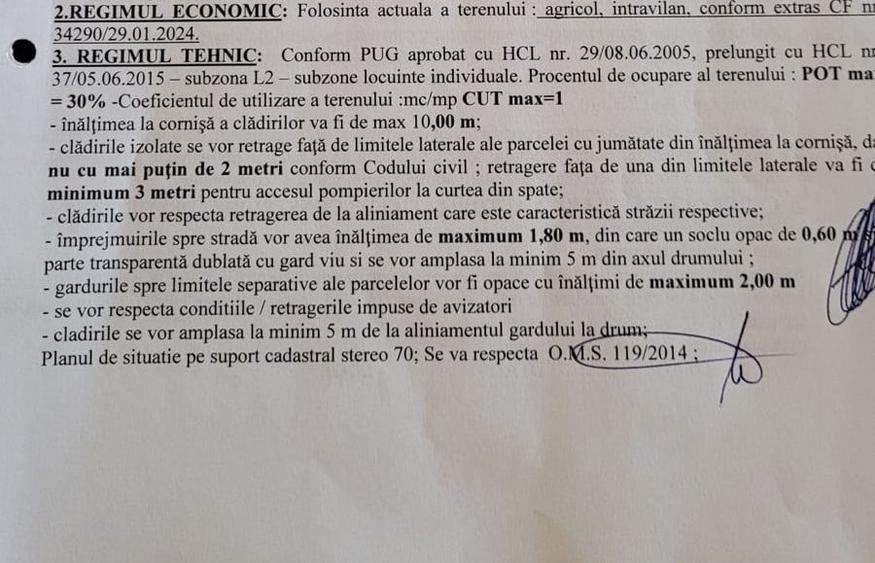 Teren Construcții intravilan de 2000 mp, în Tâncăbești