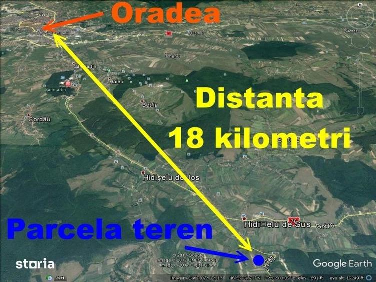 Teren de 2165 mp, în Hidiș