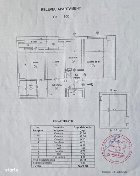 Apartament cu 3 camere decomandat în Independenței