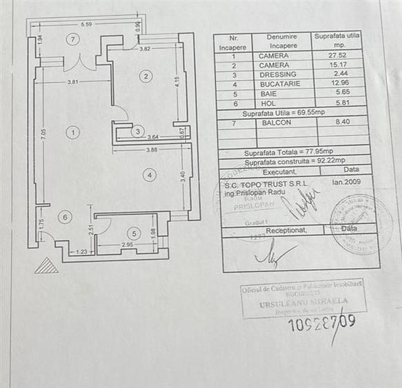 Apartament cu 2 camere decomandat, mobilat în Nordului
