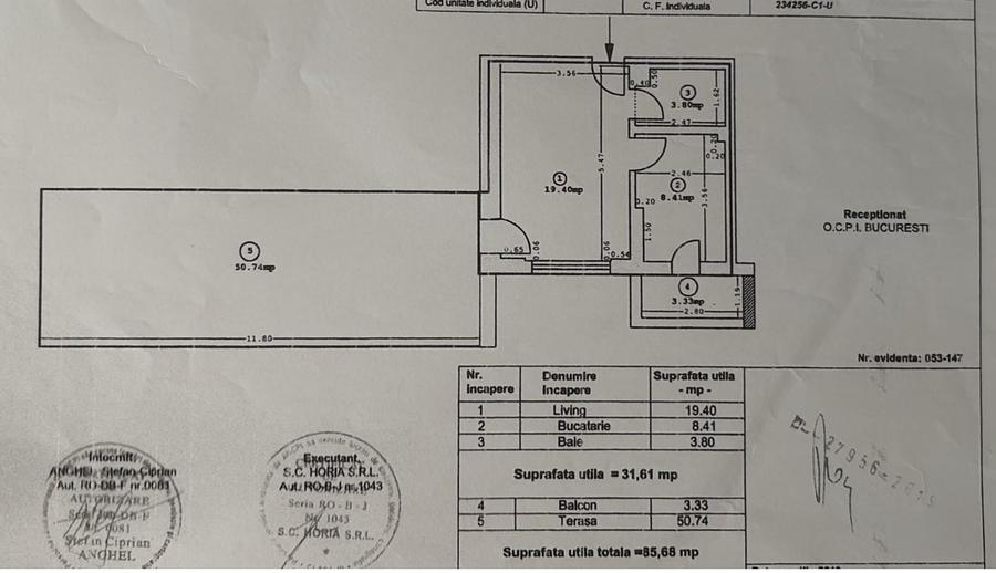 Garsonieră cu TERASĂ 50 mp LA ETAJUL 7 - Iuliu Maniu - EnVogue Residence - 2