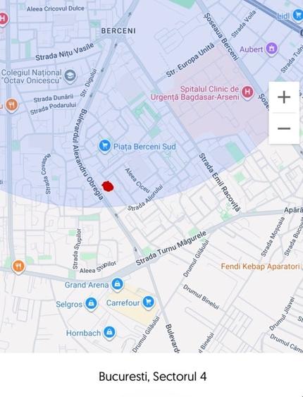 Apartament cu 3 camere semidecomandat în Berceni