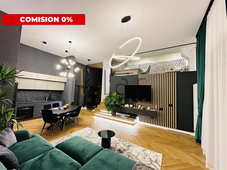 Apartament cu 3 camere semidecomandat, mobilat în Central