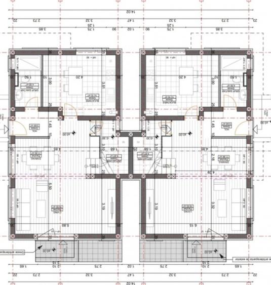 Duplex cu 4 camere cu Canalizare în Moșnița Nouă