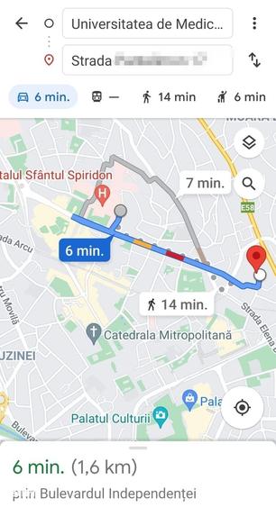 Apartament cu 4 camere decomandat în Central