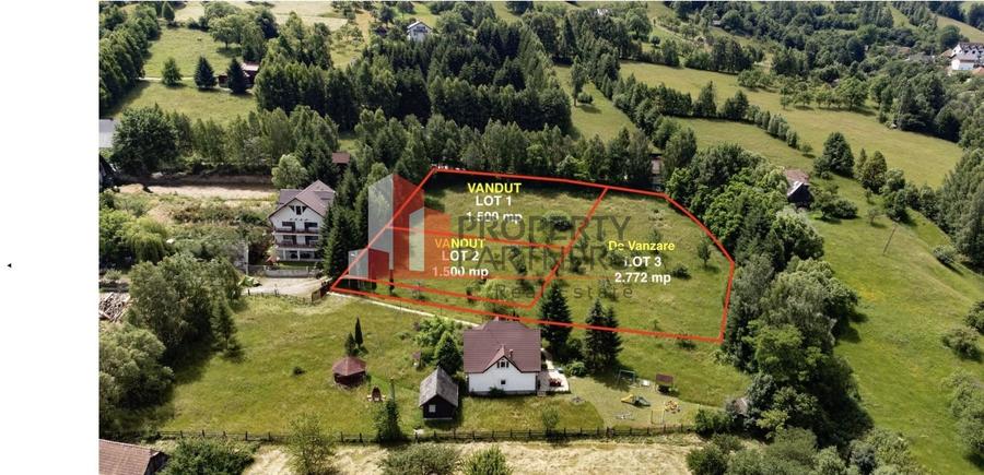 Teren Construcții intravilan de 2772 mp, în Bran