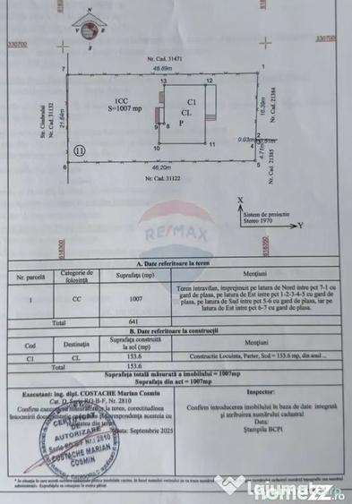 Casă cu 4 camere cu Teren 1007 Mp în Central