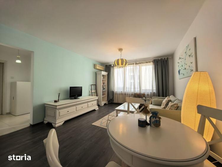 Apartament cu 2 camere semidecomandat, mobilat în Cișmigiu