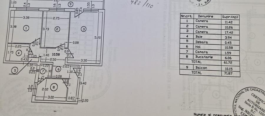Apartament cu 3 camere decomandat în Pantelimon