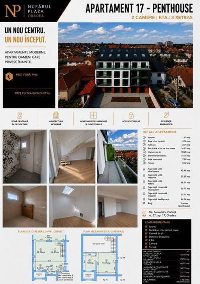 Apartament cu 2 camere semidecomandat în Nufărul