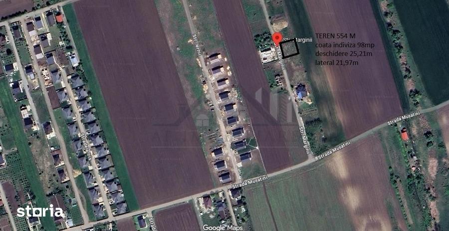 Teren de 652 mp, în Aeroport