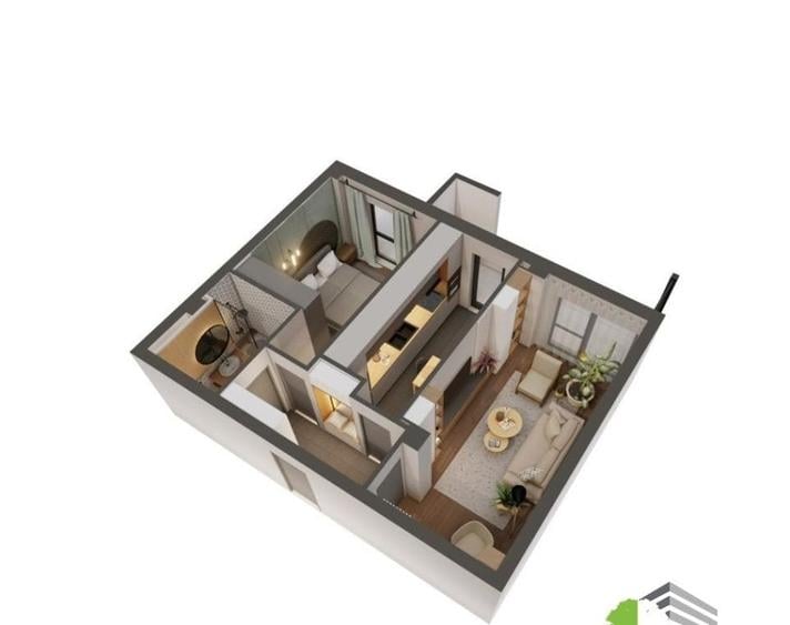 Apartament cu 2 camere decomandat în Nicolina