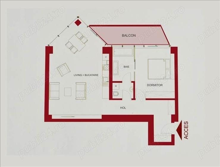 Apartament 2 camere decomandat parcare subterana str.Memorandului - 5