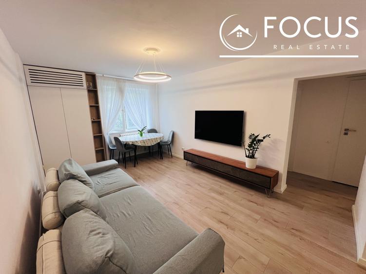 Apartament cu 3 camere semidecomandat, mobilat în Tei