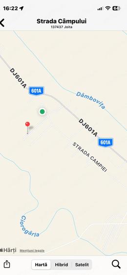 Teren de 500 mp, în Joița
