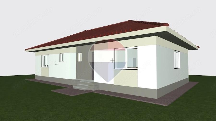 Casă cu 4 camere cu Teren 365.5 Mp în Hălchiu