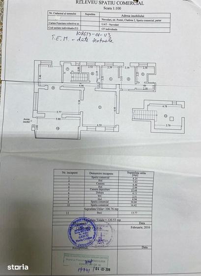 Spațiu comercial, de 120 mp, în Ultracentral