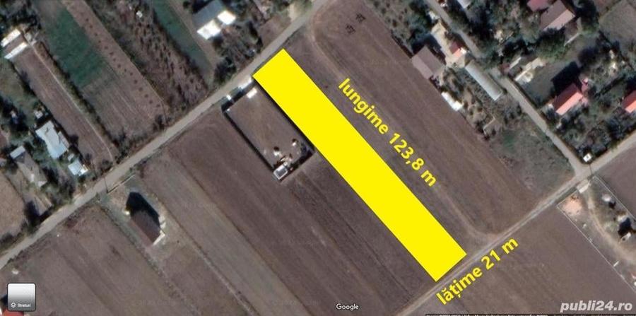 Teren de 2600 mp, în Nord