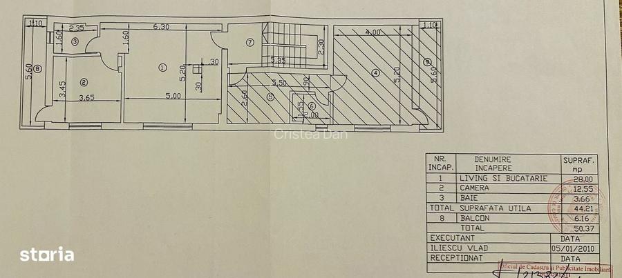 Apartament 2 camere in Titan, loc parcare, centrala noua