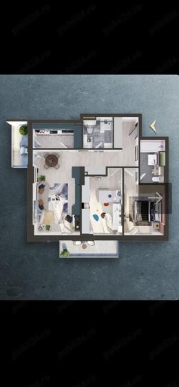 Apartament cu 3 camere decomandat în Mărăști