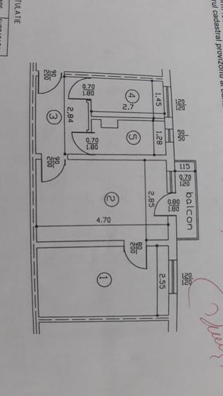 Apartament cu 2 camere semidecomandat în Central