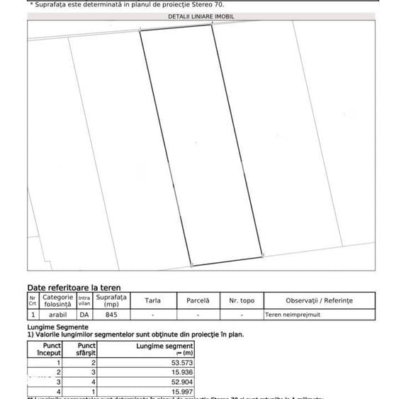 Teren 845 mp, front 16 m, utilitati si autorizatie construire - Vestem - 4