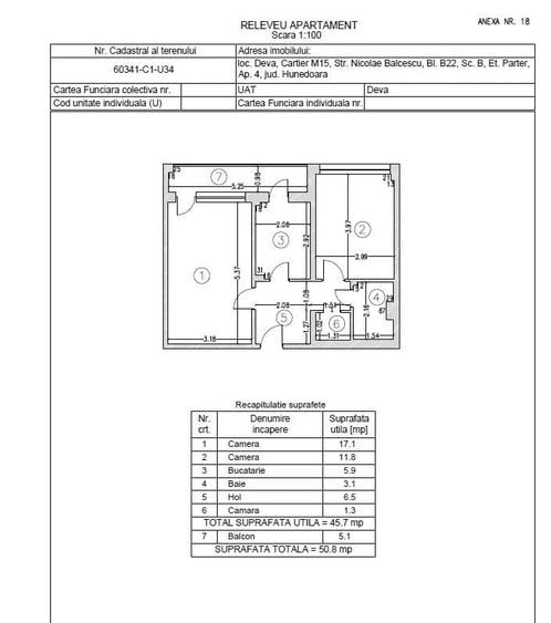 Apartament cu 2 camere semidecomandat în Micro 15