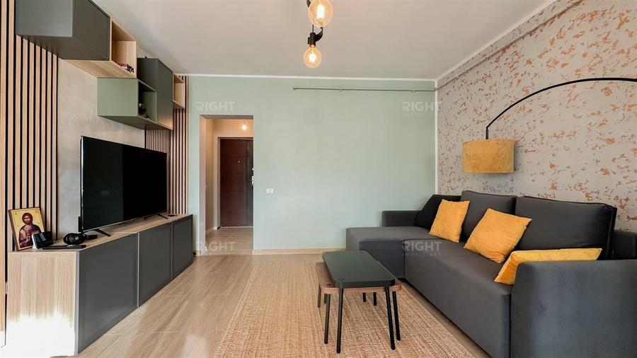 Apartament cu 2 camere semidecomandat, mobilat în Sânpetru