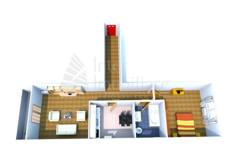 Apartament cu 2 camere în Păcurari