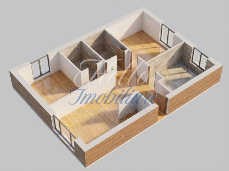 Apartament cu 2 camere în Mărăști