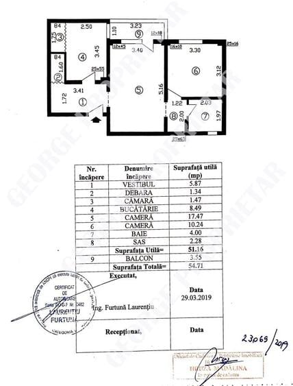 Apartament cu 2 camere în Vatra Luminoasă