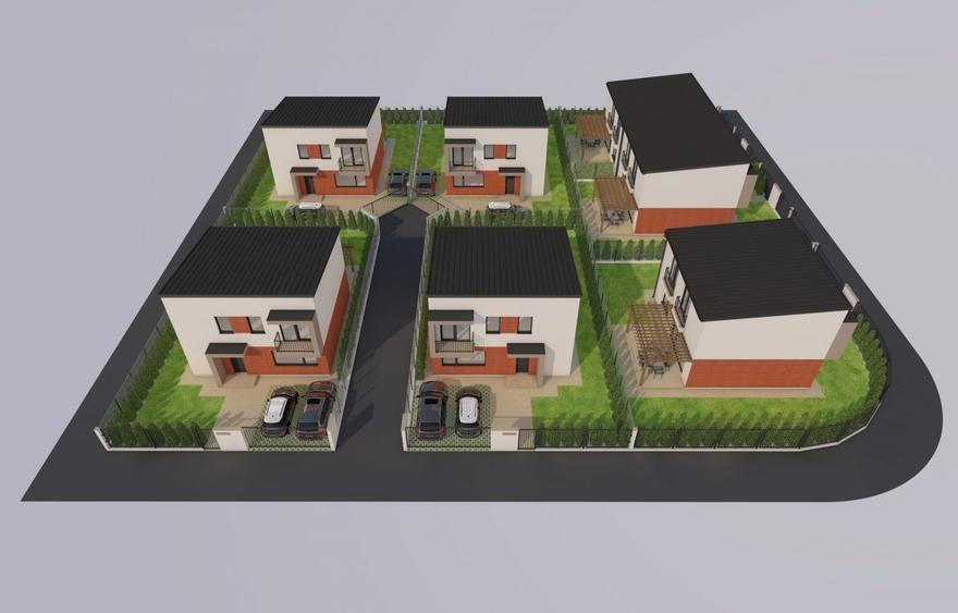Casă individuală cu 4 camere cu Teren 345 Mp în Tunari