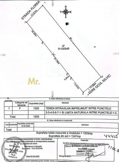 Teren de 1203 mp, în Bascov