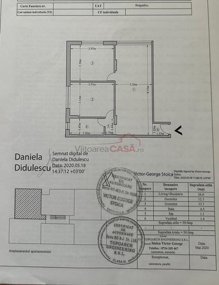 Apartament cu 3 camere semidecomandat, mobilat în Bragadiru