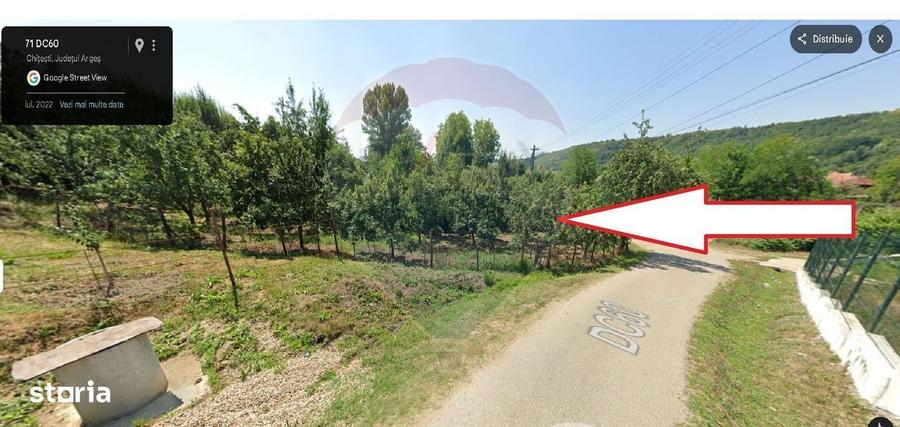 Teren 1.736mp Chitesti-AG, Ideal Casa, Deschidere la Asfalt, Utilitati - 9