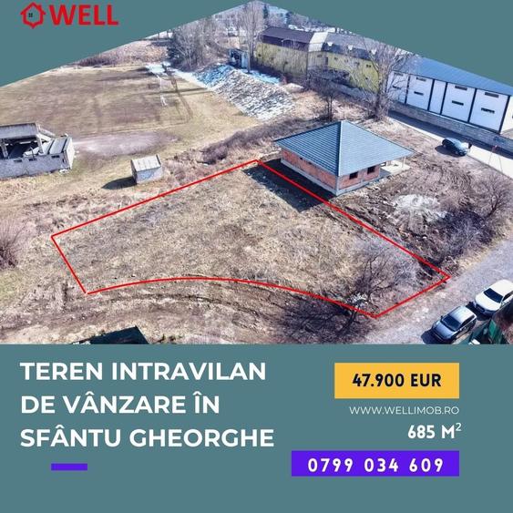 Teren agricol intravilan de 685 mp, în Gării
