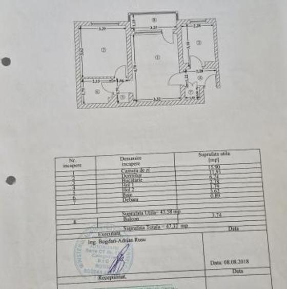 Apartament cu 2 camere semidecomandat în Tomis IV