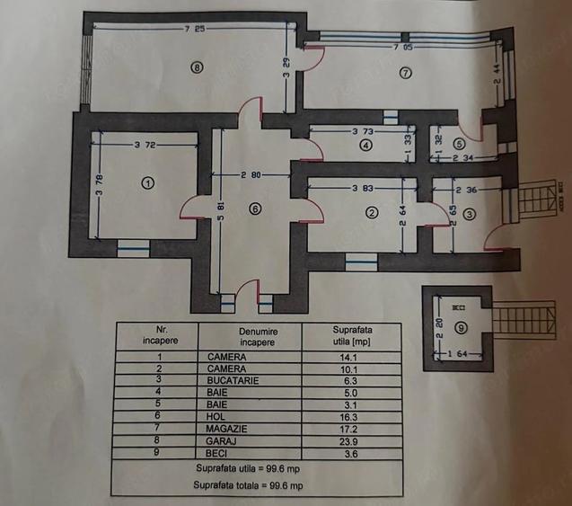 Casa parter 4 camere, complet renovata 2026, garaj ?i curte amenajata Medeea - 10