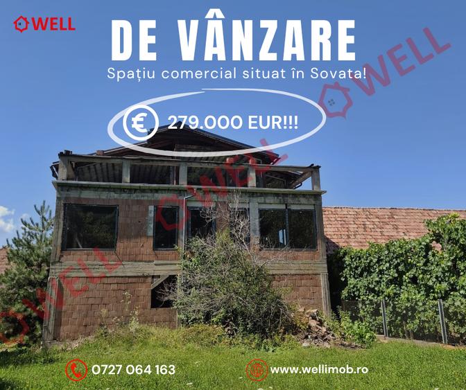 Spațiu comercial, de 1,302 mp, în Sovata