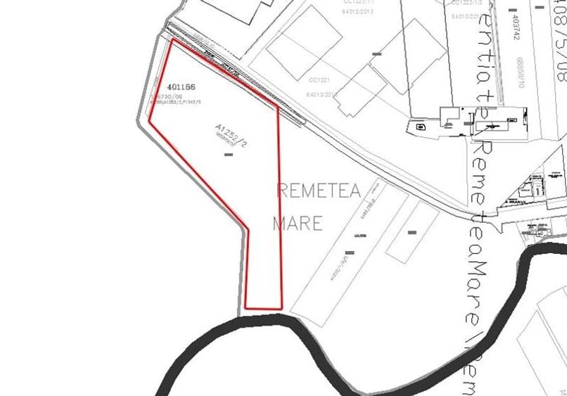 Teren Construcții extravilan de 63725 mp, în Lugojului