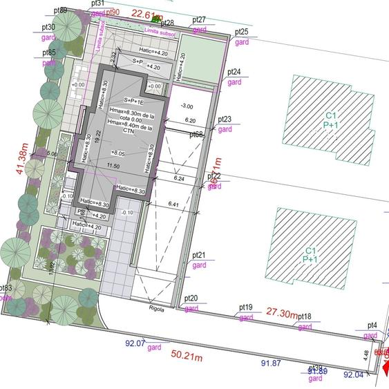 Teren Construcții intravilan de 1064 mp, în Băneasa