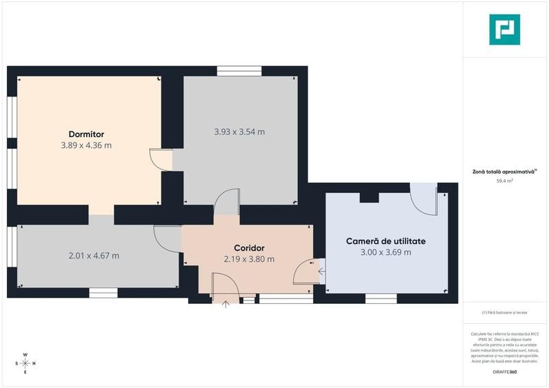 Casă individuală cu 3 camere cu Canalizare în Central